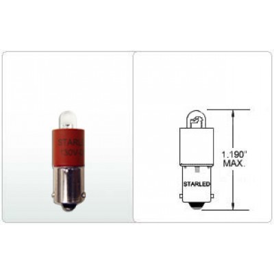 T-3 1/4 MINIATURE BAYONET 116 (DOME LED)